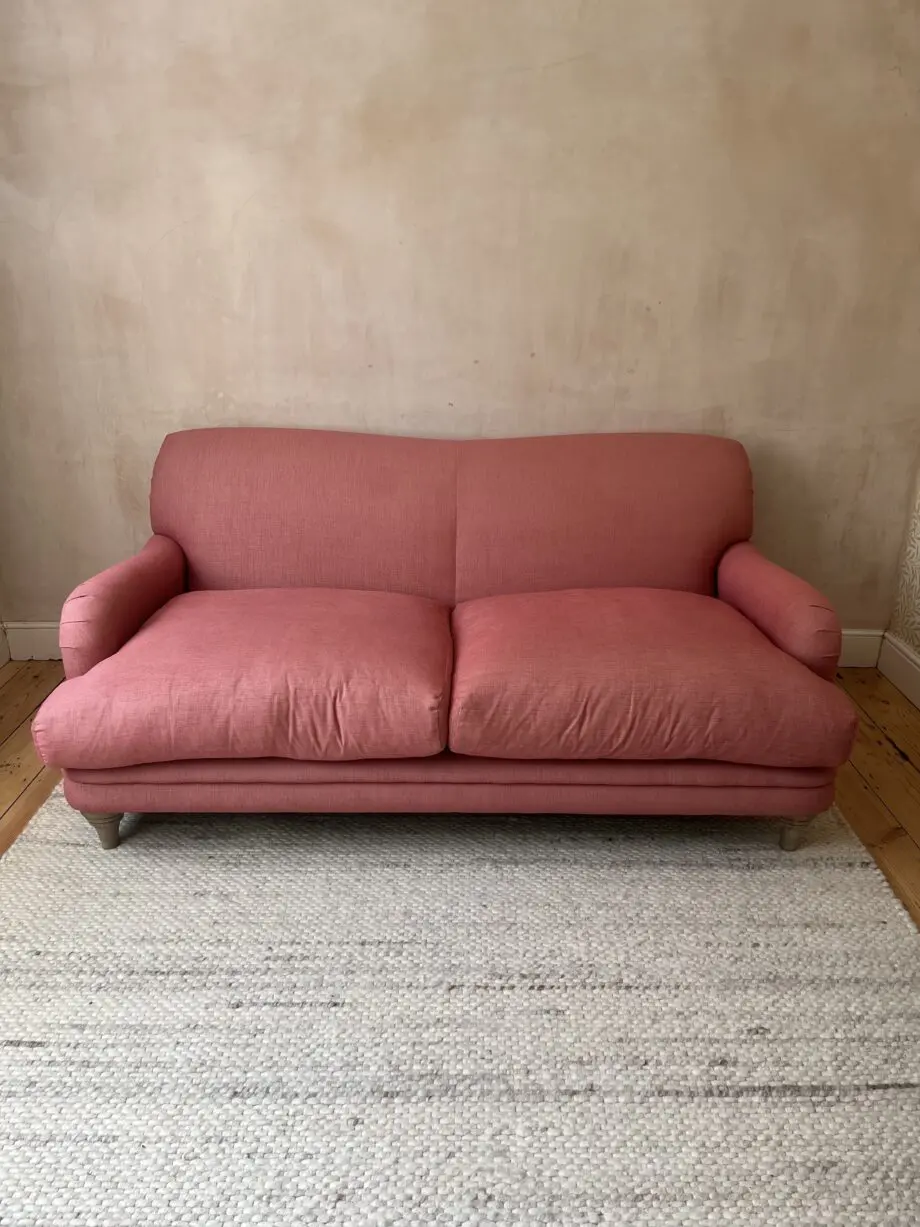 Large Loaf Pudding Sofa in Rhubarb Fool Clever Twill, like new