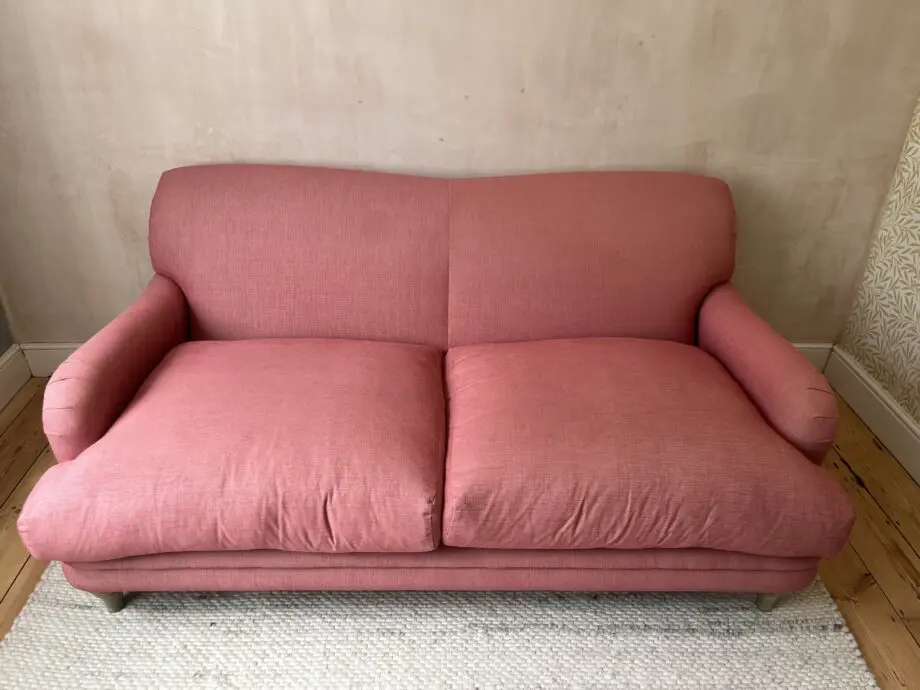 Large Loaf Pudding Sofa in Rhubarb Fool Clever Twill, like new