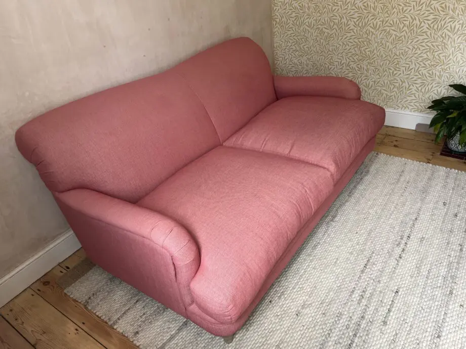Large Loaf Pudding Sofa in Rhubarb Fool Clever Twill, like new