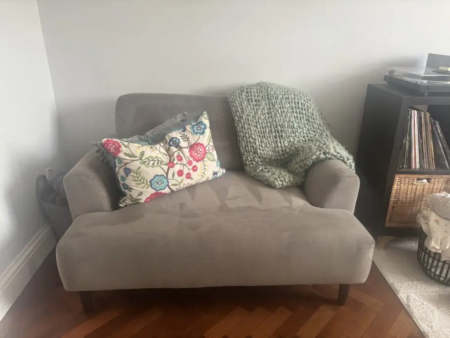 Swyft Grey Loveseat Sofa