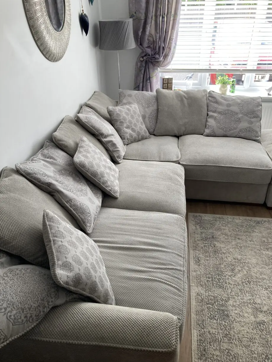 Corner Pillow Back Sofa - Left Hand