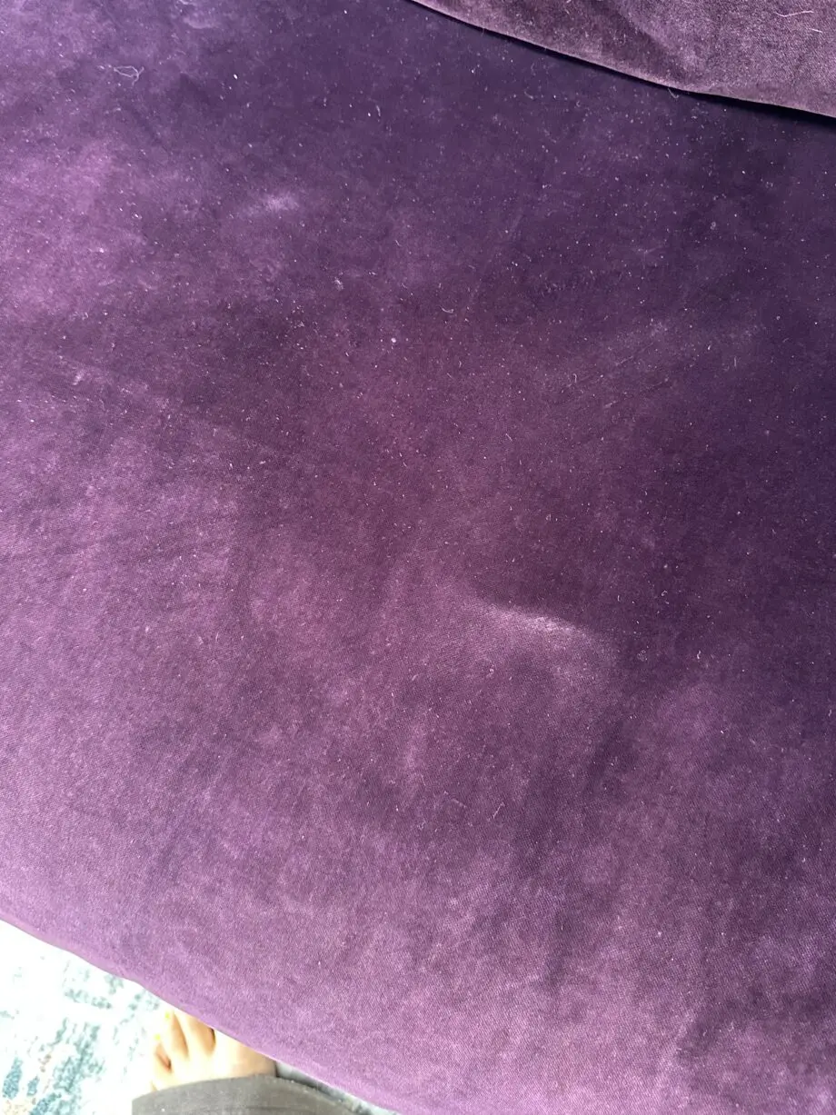 Habitat Aubergine Velvet Sofas - 4 seater and 3 seater