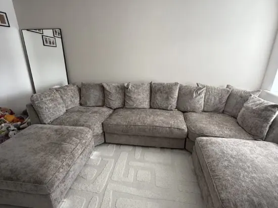 NCF Large Greige U Shape Sofa