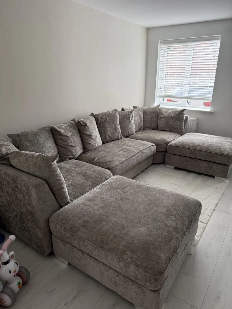 NCF Large Greige U Shape Sofa