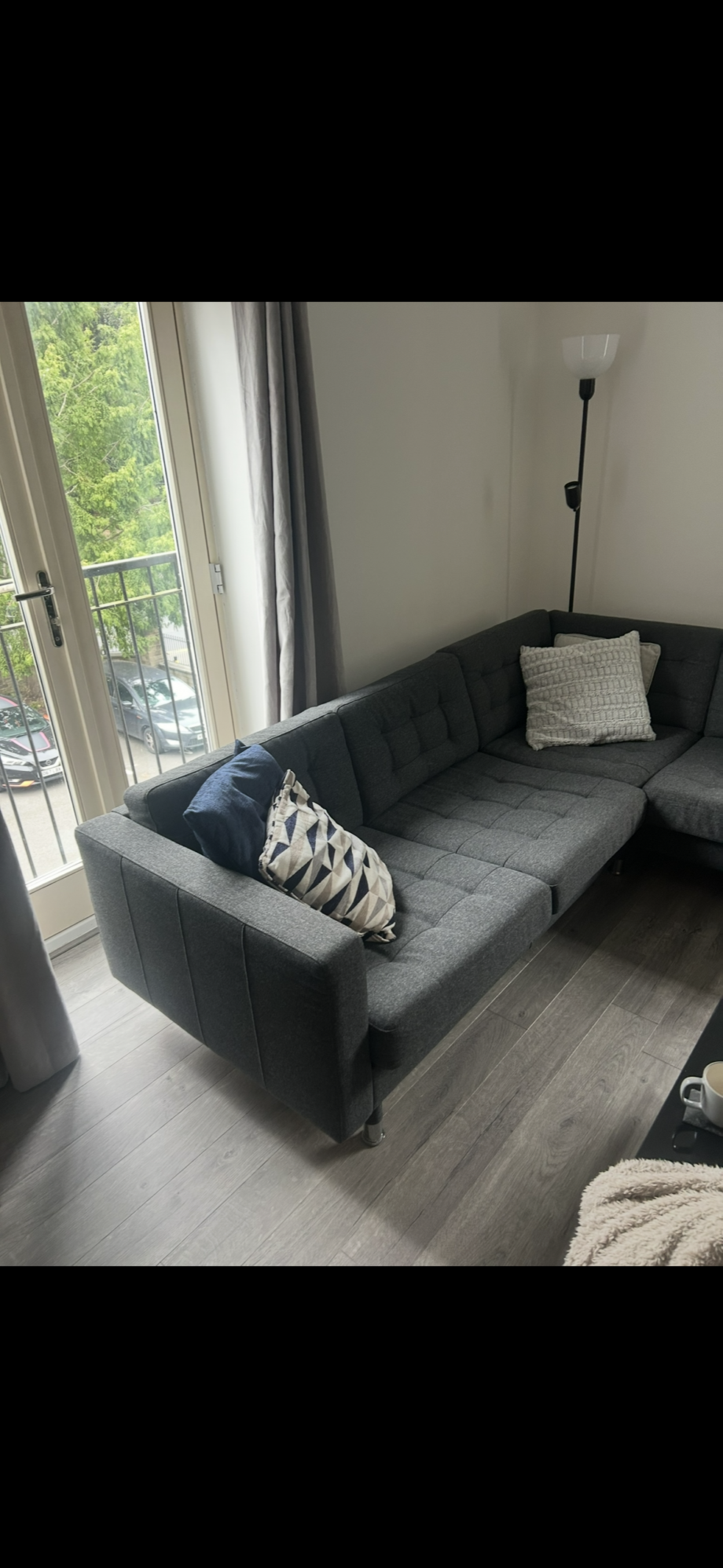 IKEA Grey Corner Sofa