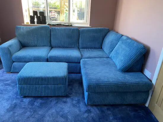 DFS Orin Left Hand Facing Arm Open End Corner Sofa with Storage Footstool