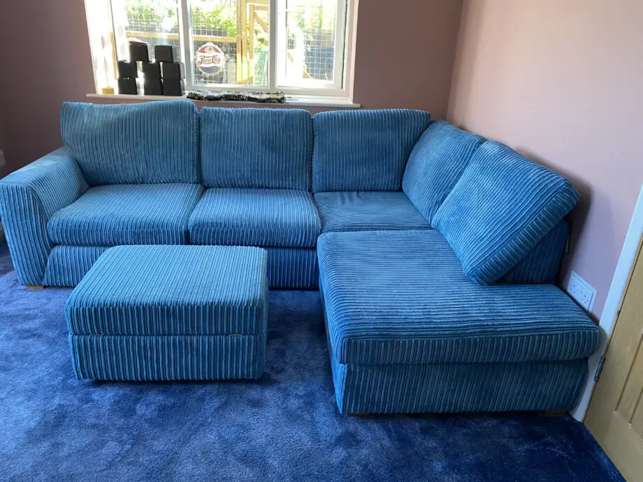 DFS Orin Left Hand Facing Arm Open End Corner Sofa with Storage Footstool