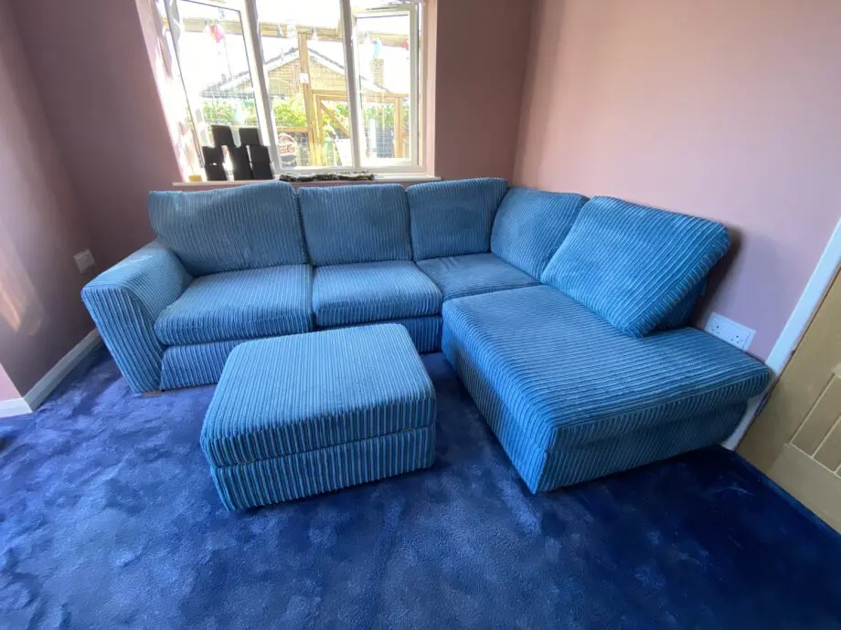DFS Orin Left Hand Facing Arm Open End Corner Sofa with Storage Footstool