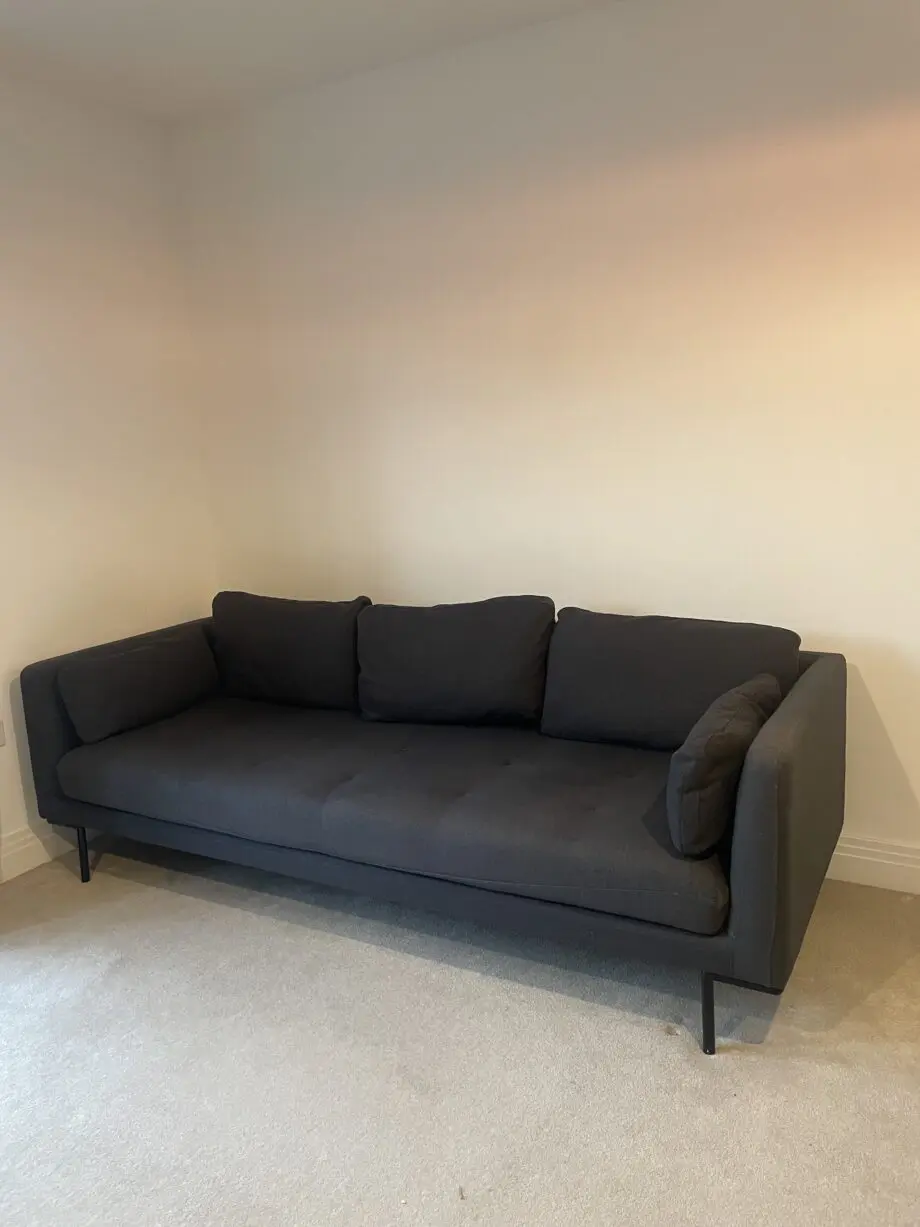 3-Seater charcoal Sofa from MADE