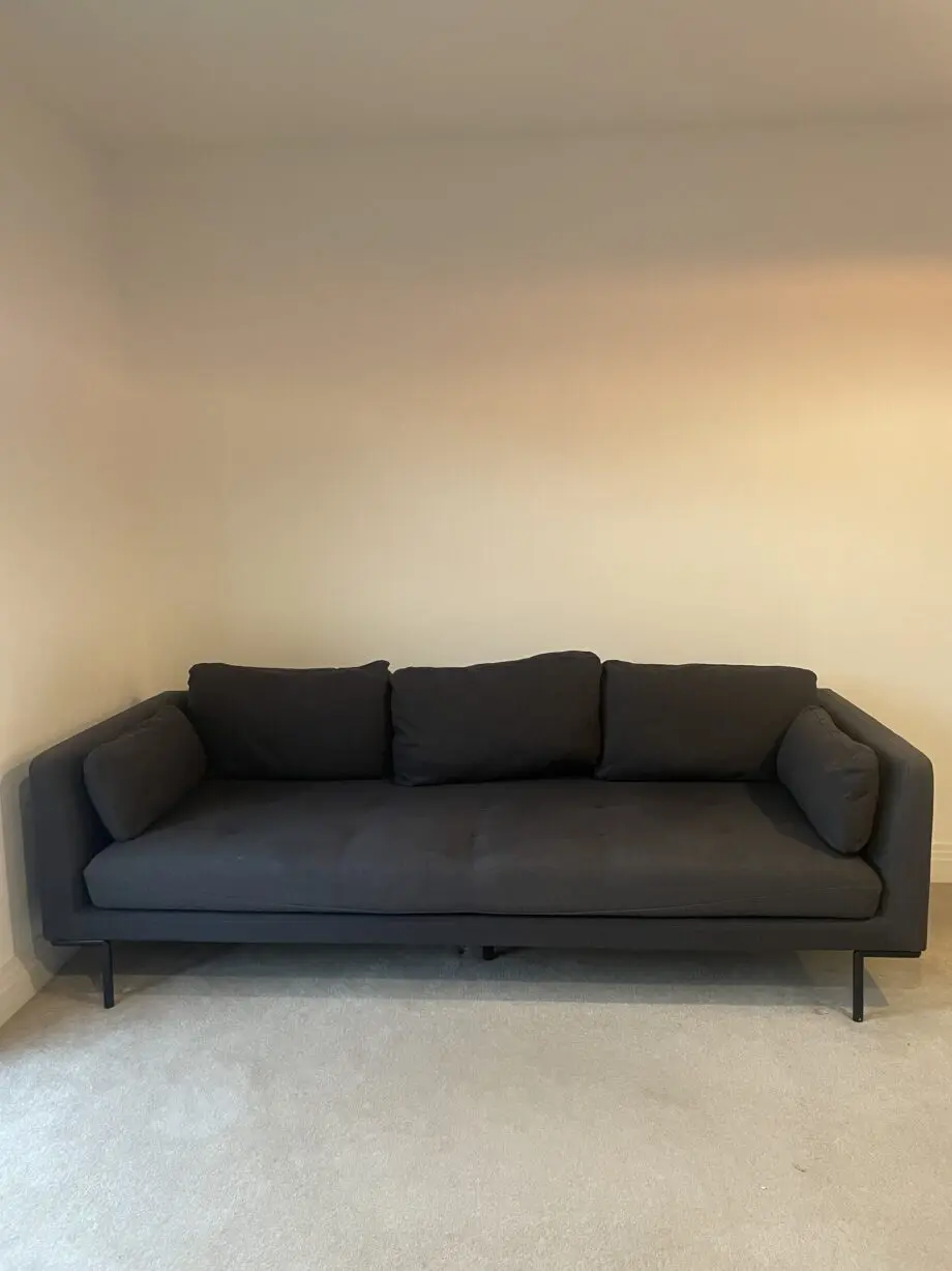 3-Seater charcoal Sofa from MADE