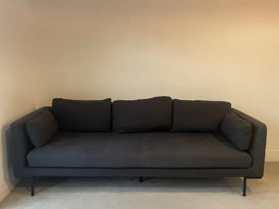 3-Seater charcoal Sofa from MADE