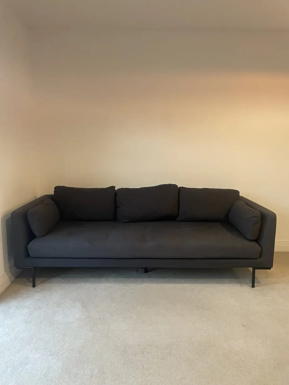 3-Seater charcoal Sofa from MADE