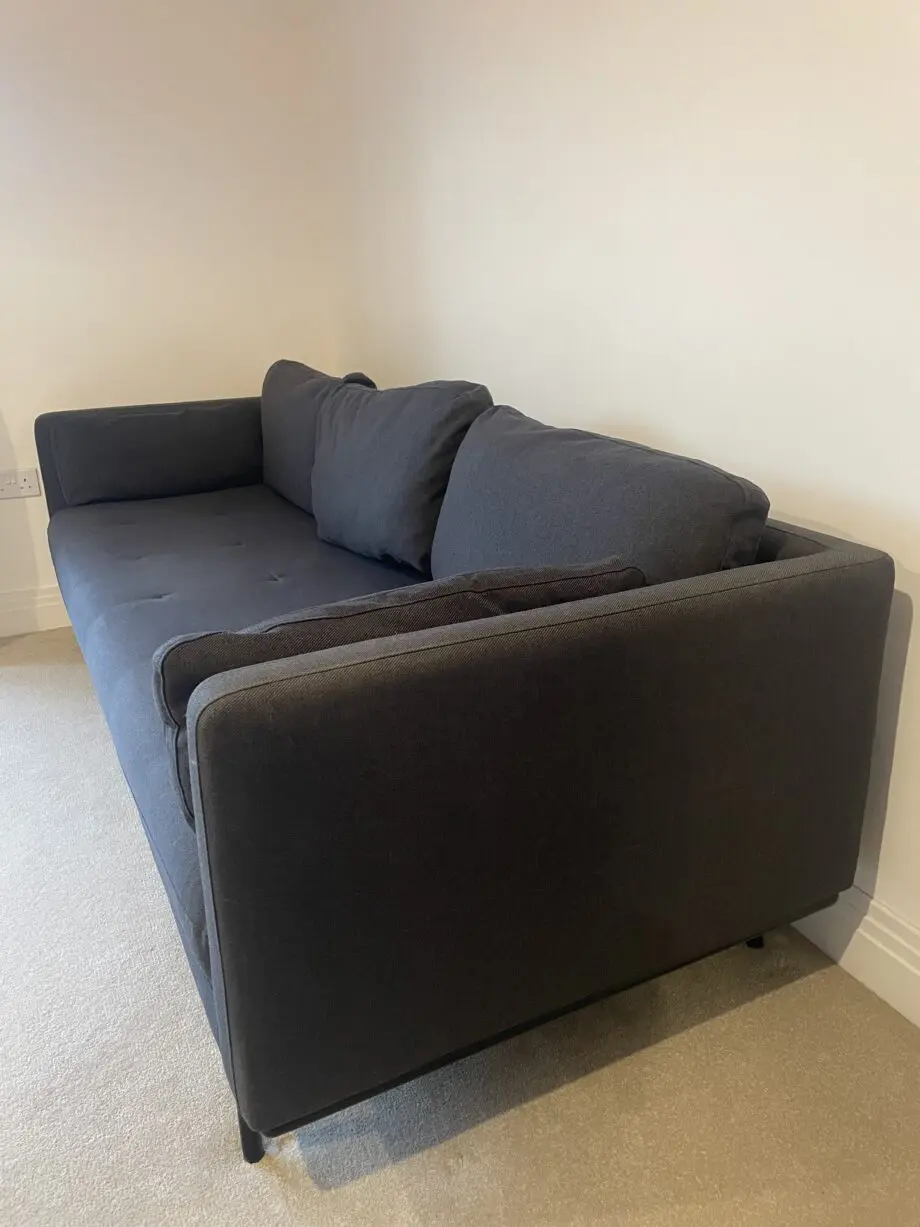 3-Seater charcoal Sofa from MADE