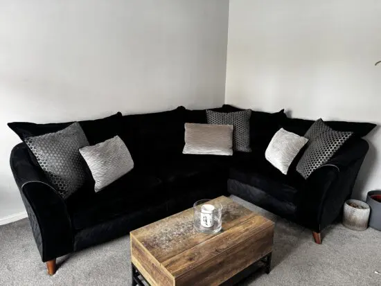 Sofology Shimmer Black Corner Sofa