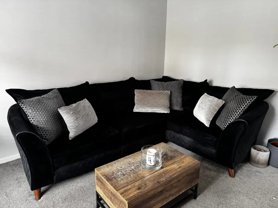 Sofology Shimmer Black Corner Sofa