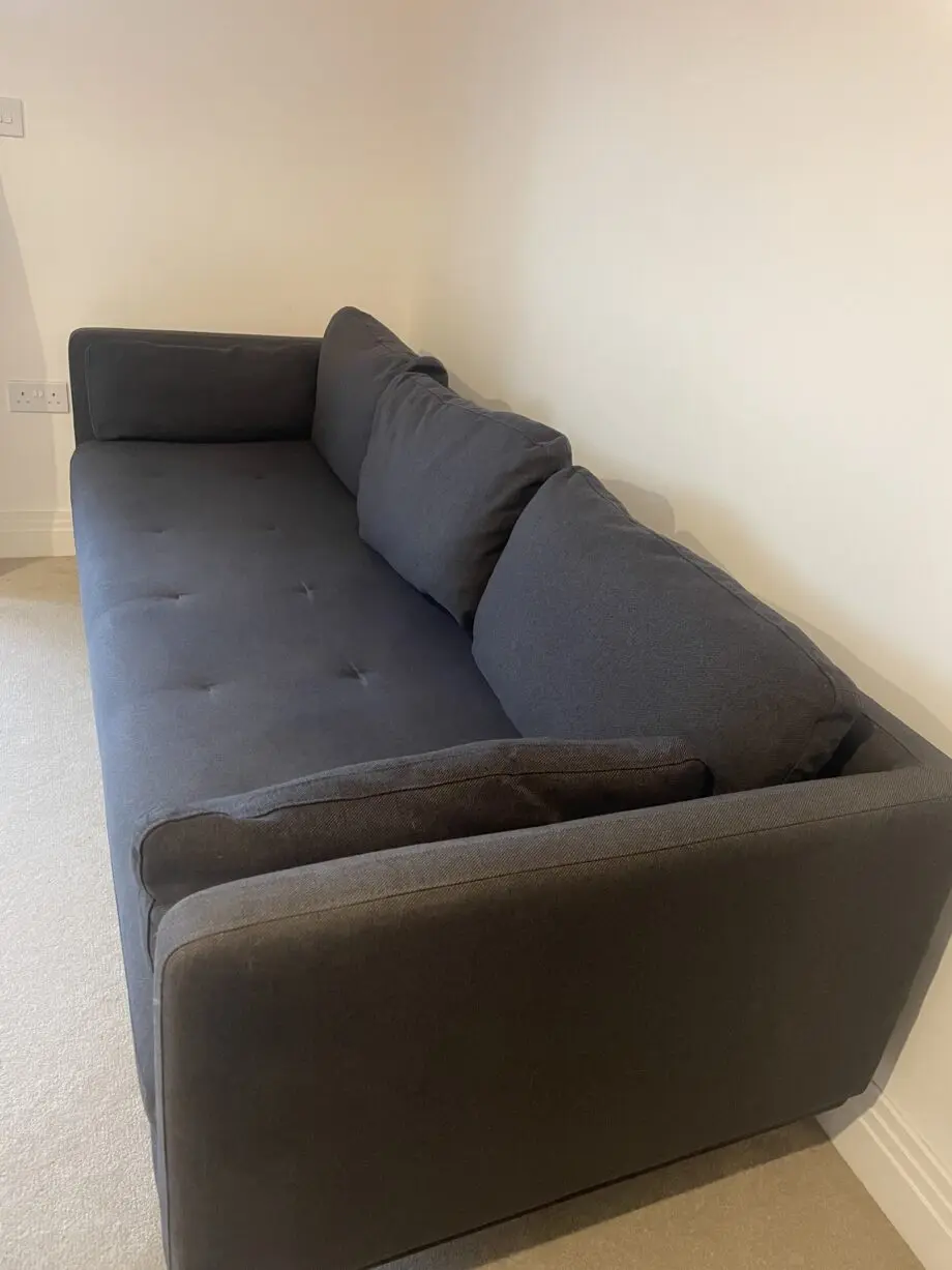 3-Seater charcoal Sofa from MADE