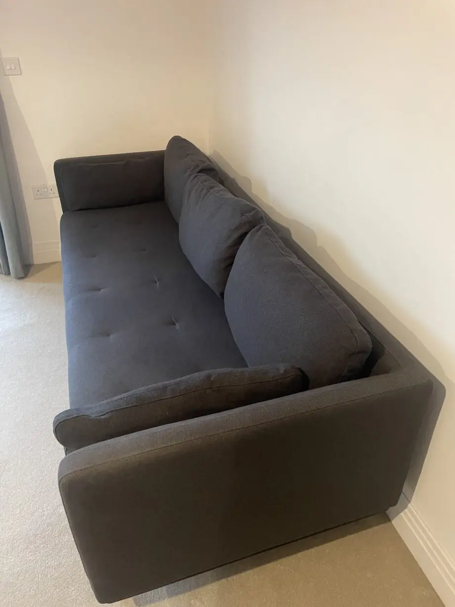 3-Seater charcoal Sofa from MADE