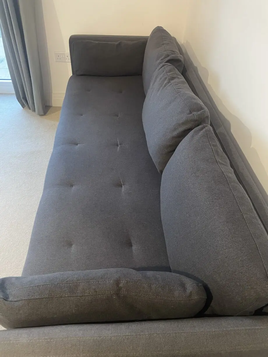 3-Seater charcoal Sofa from MADE