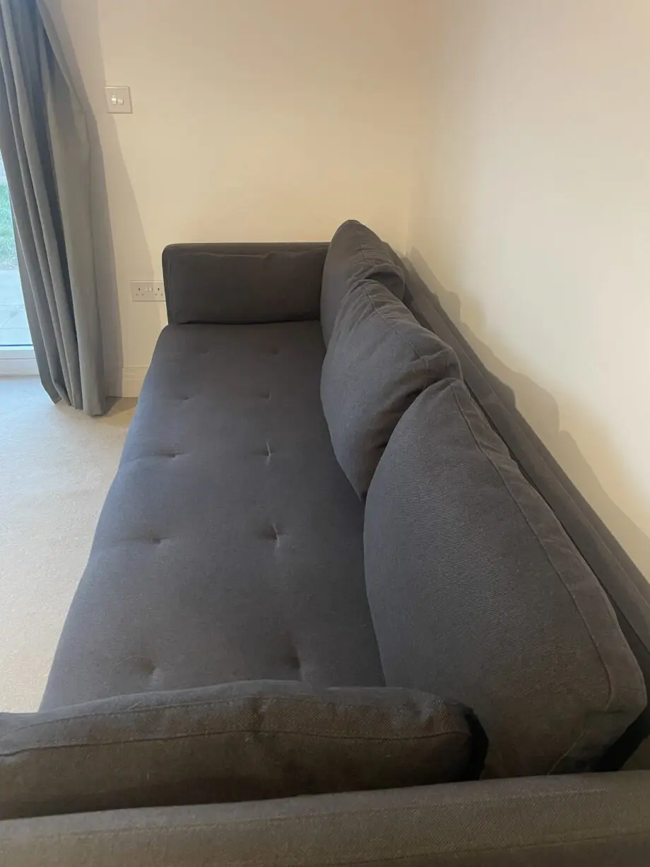 3-Seater charcoal Sofa from MADE