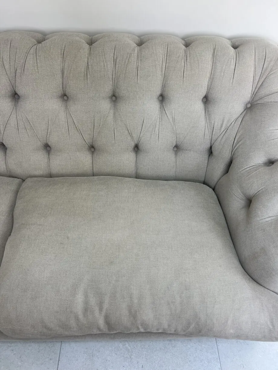 Loaf Bagsie large sofa in light beige laundered linen