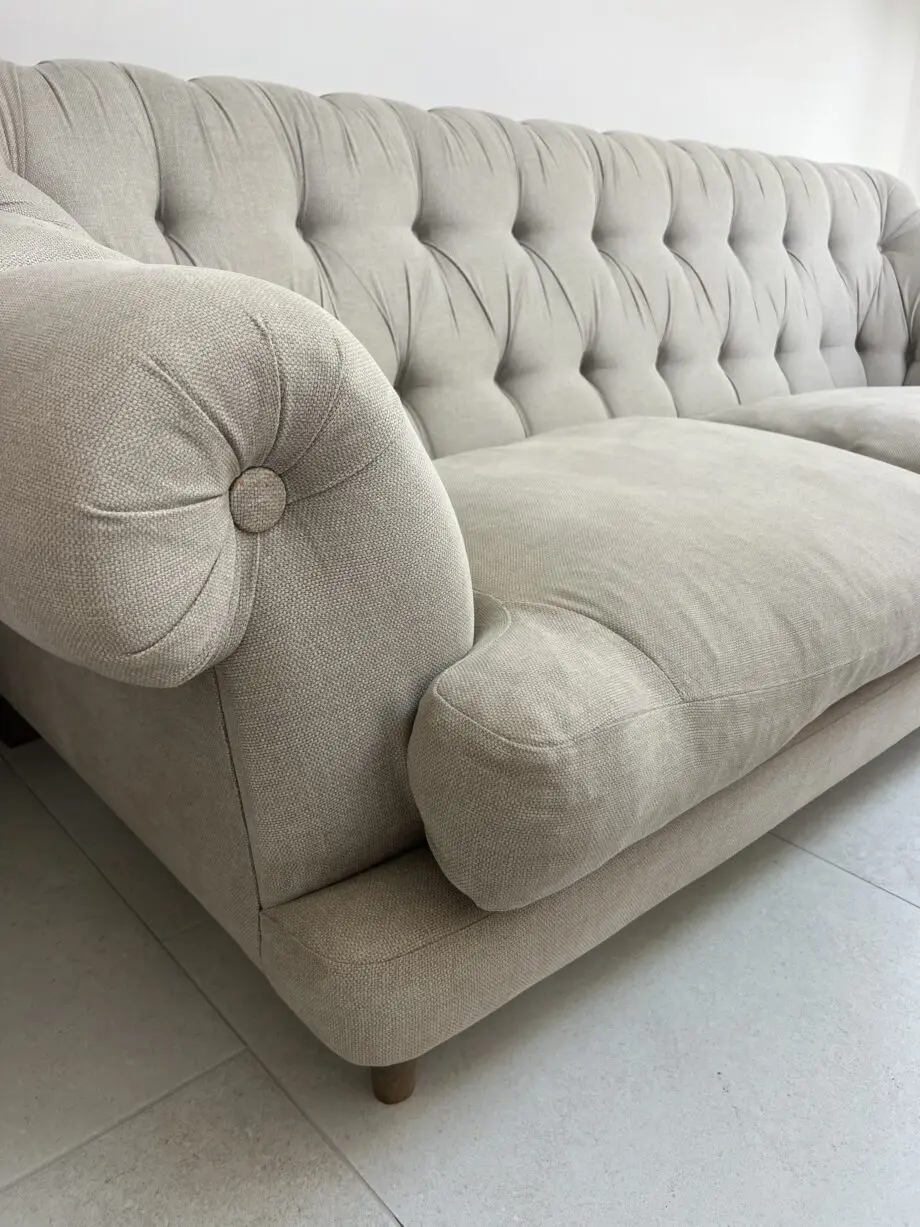 Loaf Bagsie large sofa in light beige laundered linen