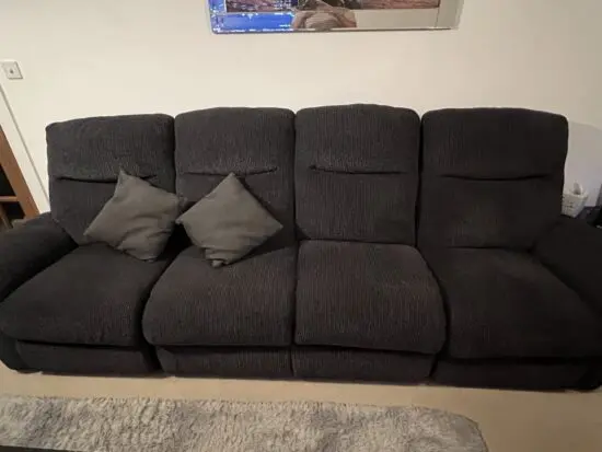 SCS Black 4 seater Tamala sofa