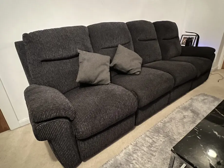 SCS Black 4 seater Tamala sofa