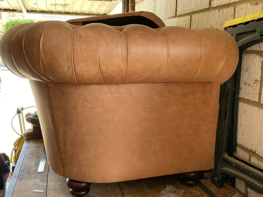 Leather Chesterfield Hand crafted in UK -by Kingsgate Furniture