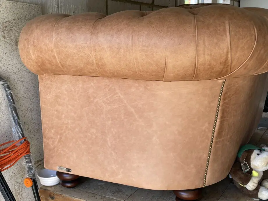 Leather Chesterfield Hand crafted in UK -by Kingsgate Furniture
