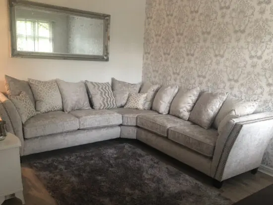 SCS cushion back corner sofa