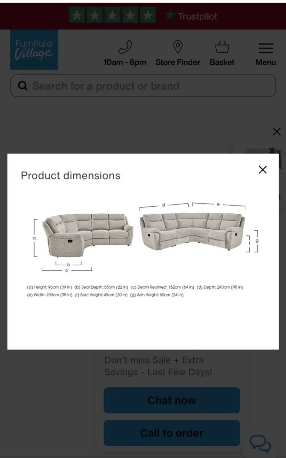 Grey/Beige corner sofa from furniture village Snug corner sofa.