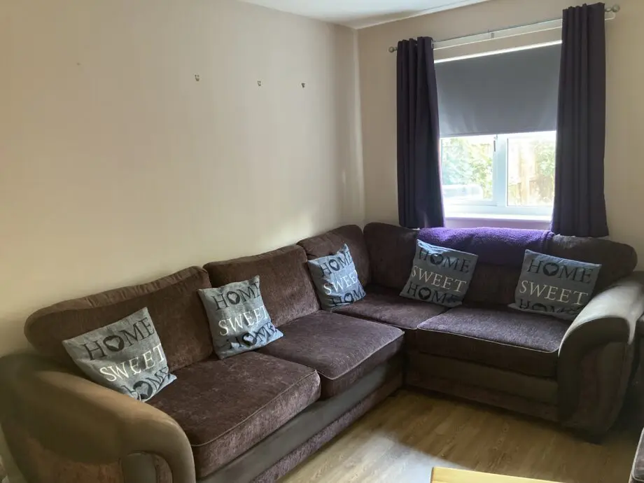 DFS Brown left handed corner sofa