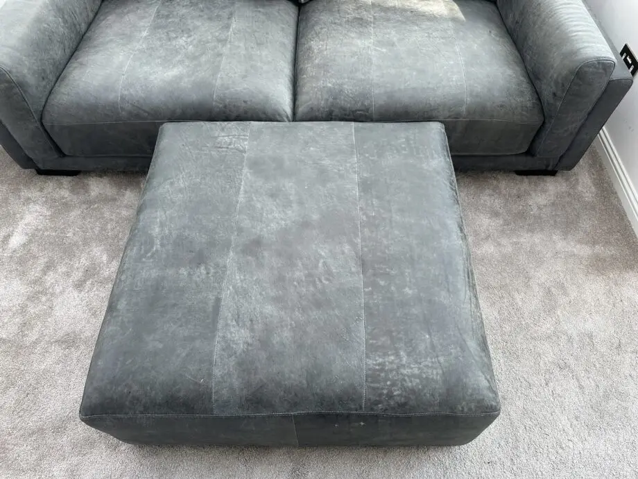 DFS Balboa 4 Seater Sofa & Footstool - Grey