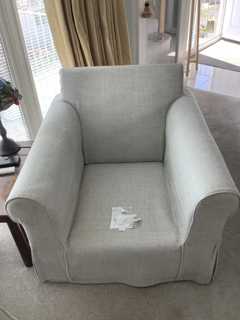 Collins & Hayes, Grey 2 Seater Sofa and Chair