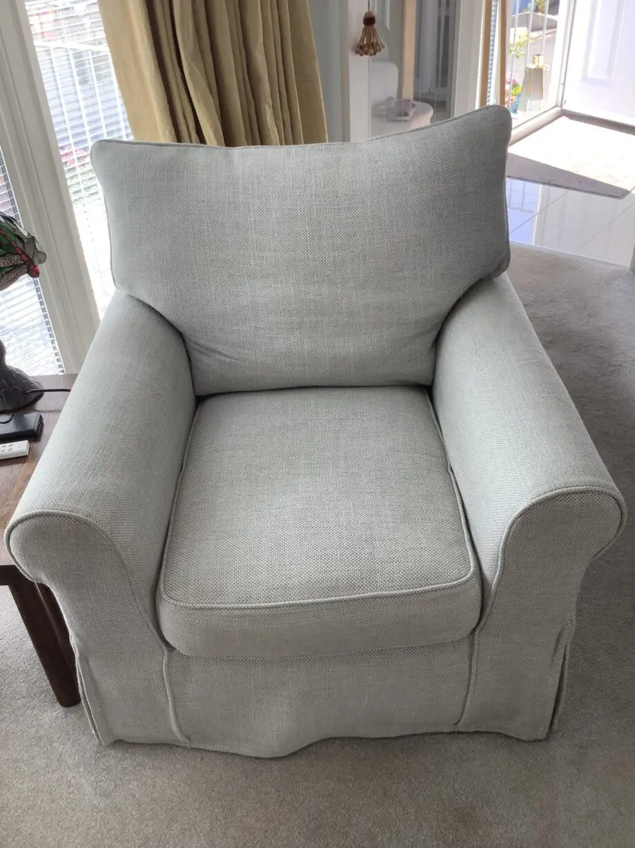 Collins & Hayes, Grey 2 Seater Sofa and Chair