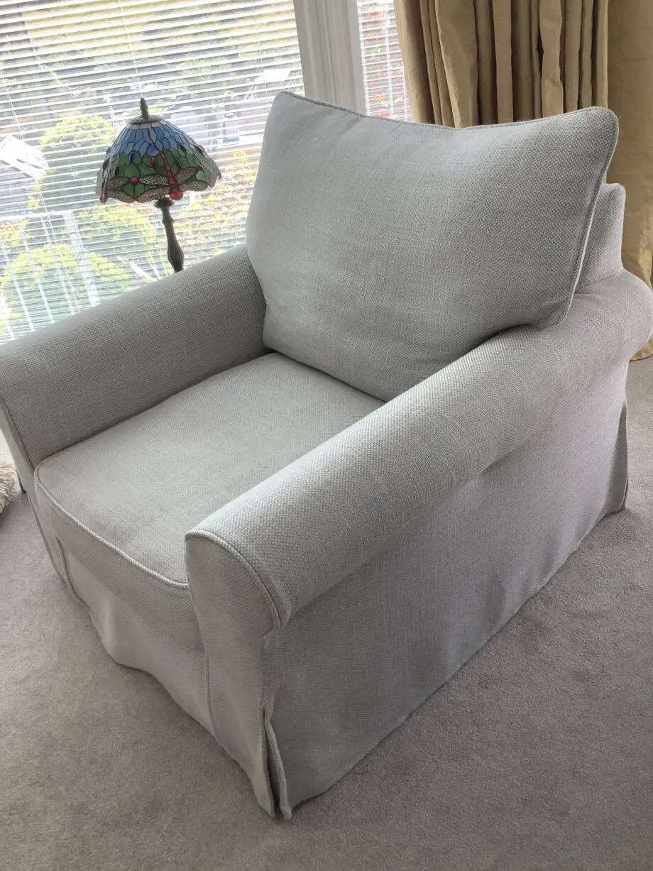 Collins & Hayes, Grey 2 Seater Sofa and Chair