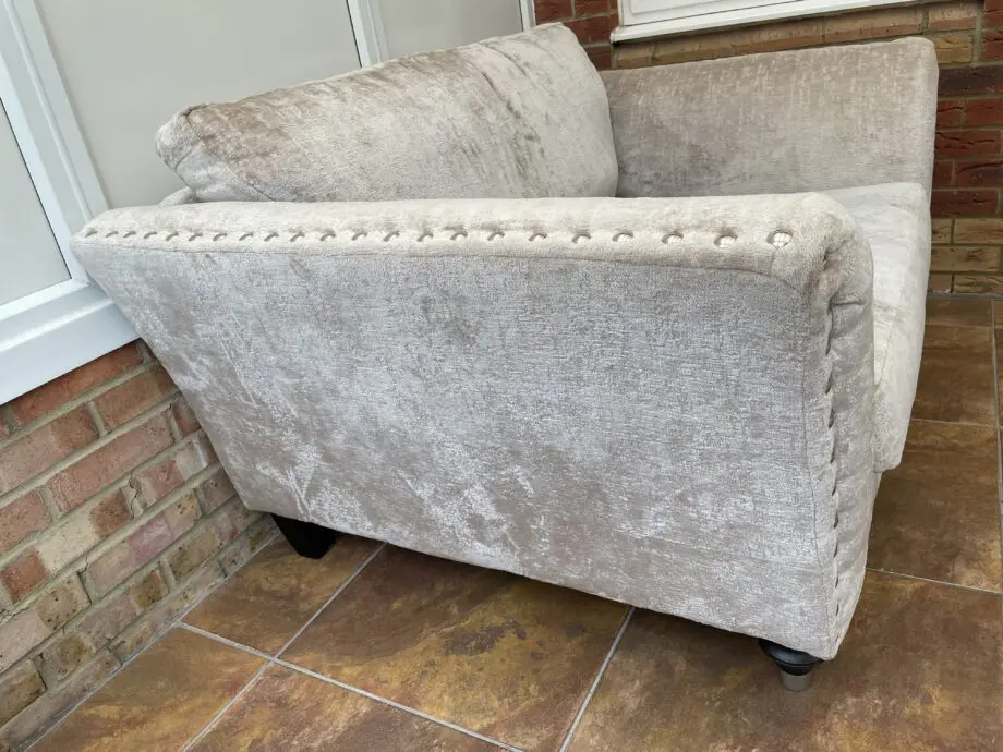 DFS Silver Lawrie formal back cuddler sofa