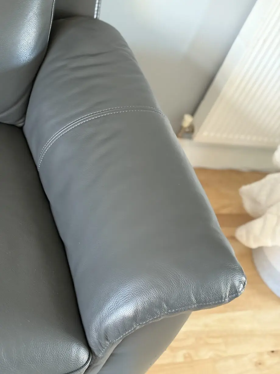 DFS Kaegan real leather corner sofa