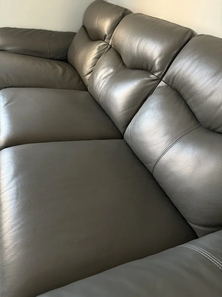 DFS Kaegan real leather corner sofa