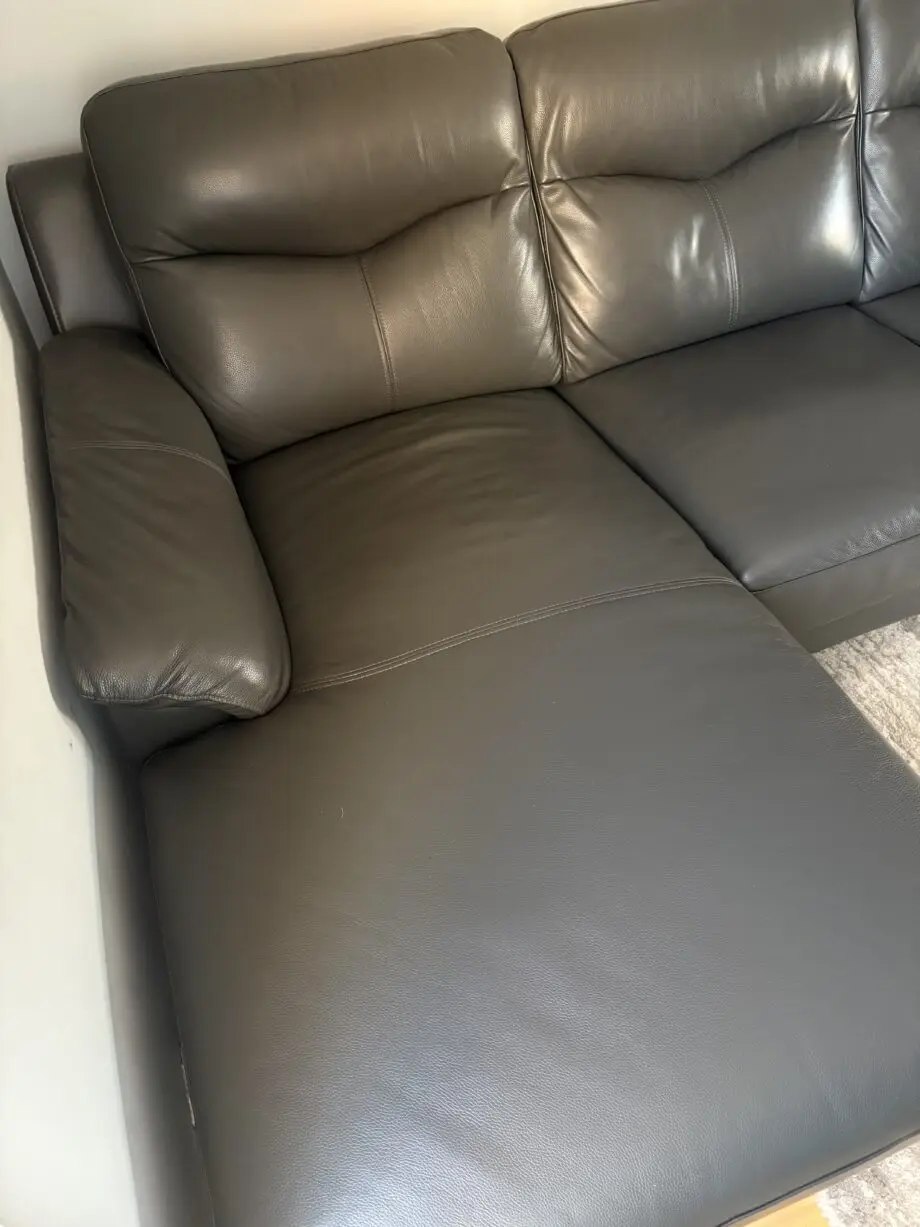 DFS Kaegan real leather corner sofa