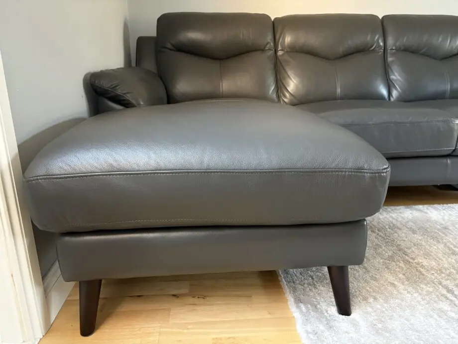 DFS Kaegan real leather corner sofa