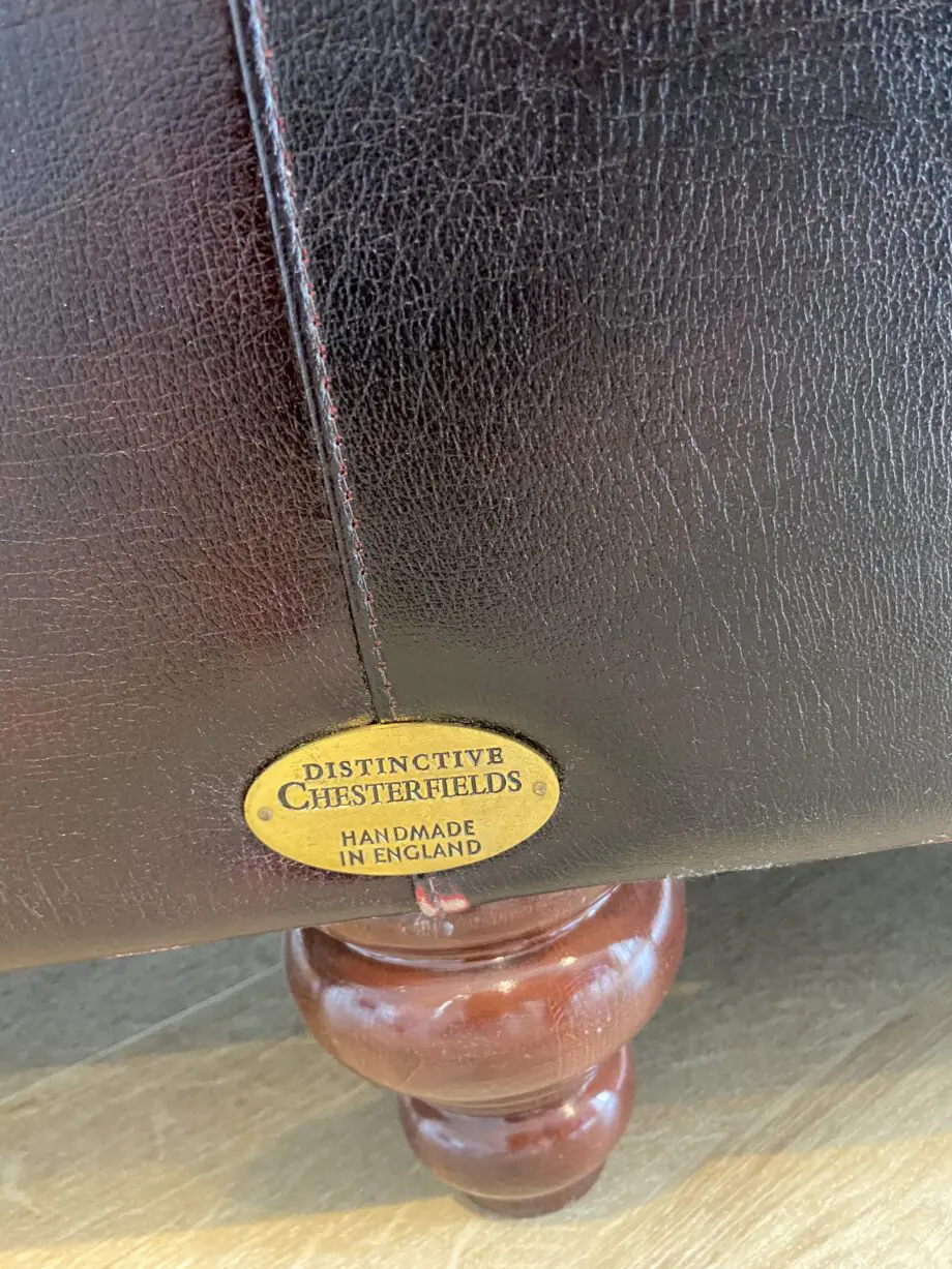 Hampton Chesterfield, Vintage Ox Blood, 3 seater