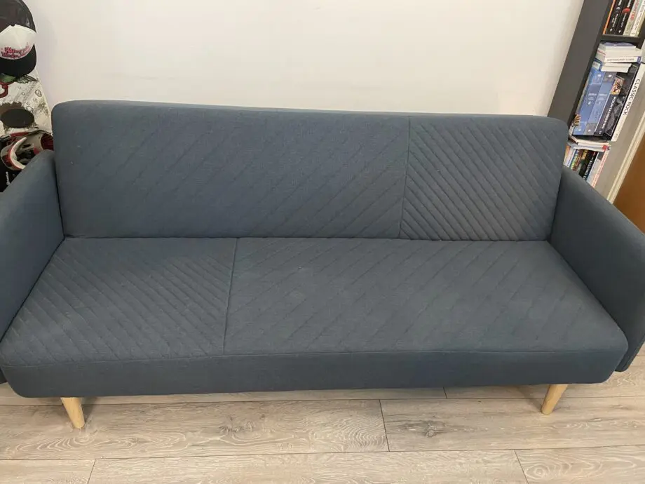 Made Dusky Blue Double Sofa Bed