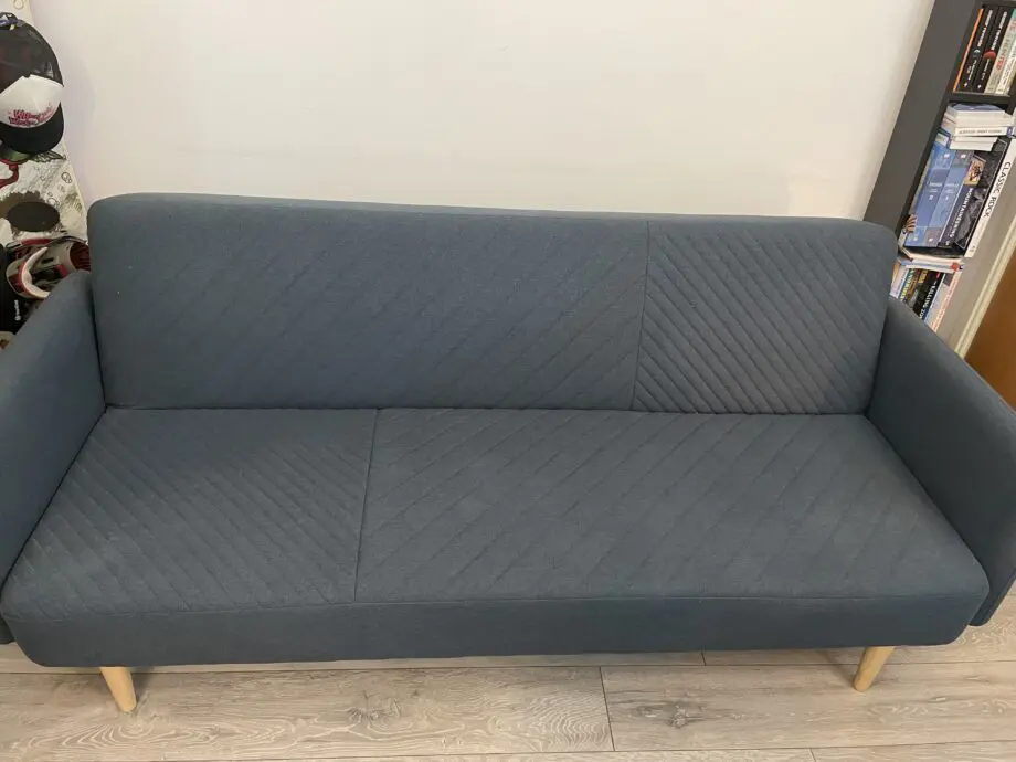 Made Dusky Blue Double Sofa Bed