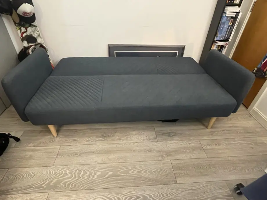 Made Dusky Blue Double Sofa Bed