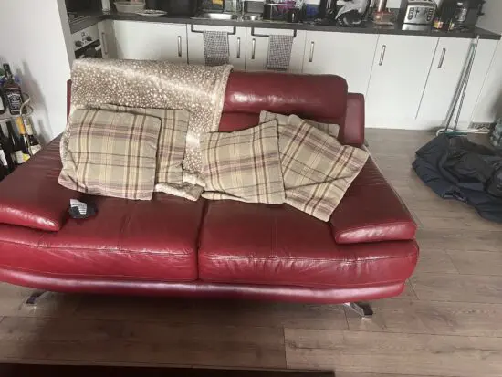 DFS 3+2 sofa - Red