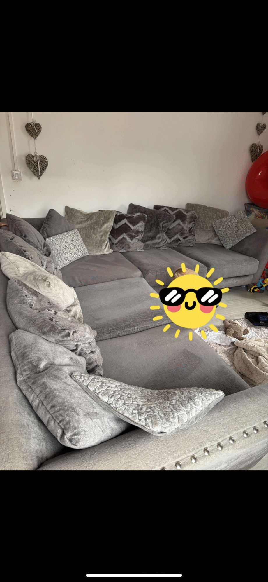 DFS Lawrie pillow back 2 corner 2 sofa