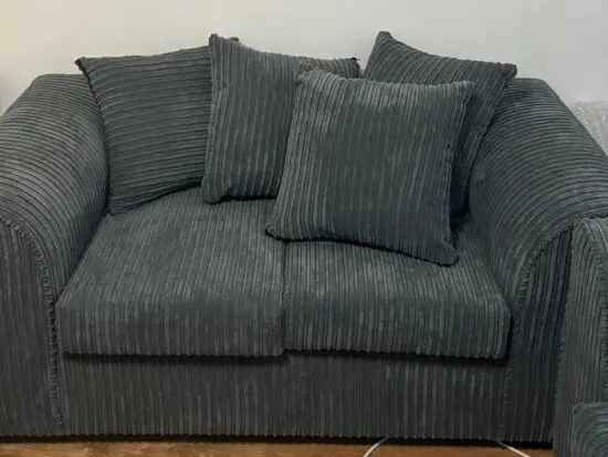 eBay Charcoal Grey 2 Seater Sofa