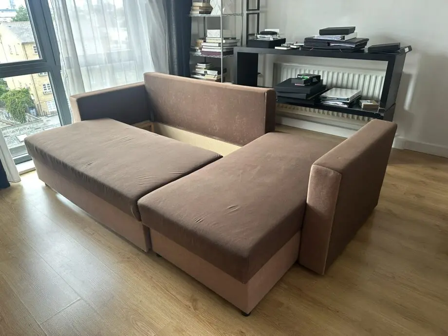 sofa bed with lots of storage