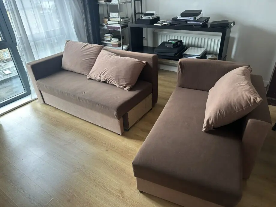 sofa bed with lots of storage